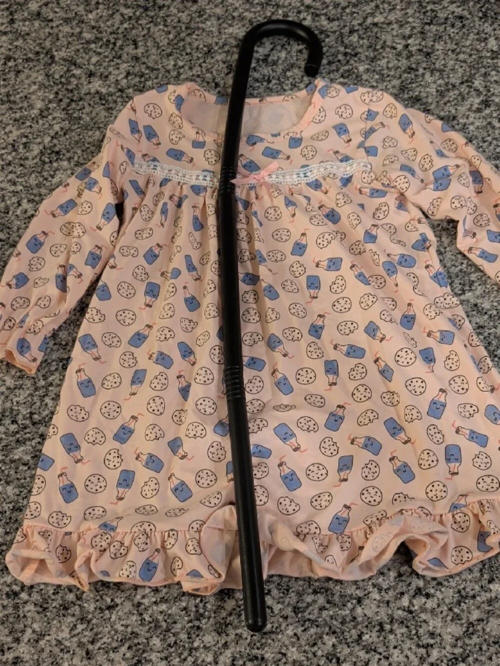 Pink 100 Days Of School Old Lady Nightgown And Cane